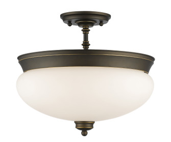 Amon Three Light Semi Flush Mount in Olde Bronze (224|721SF-OB)