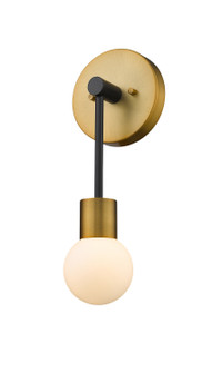 Neutra One Light Wall Sconce in Matte Black + Foundry Brass (224|621-1S-MB-FB)