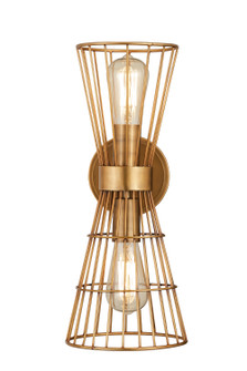 Alito Two Light Wall Sconce in Rubbed Brass (224|6015-2S-RB)