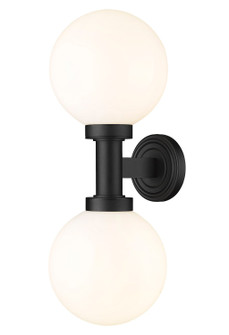 Laurent Two Light Outdoor Wall Sconce in Black (224|597M2-BK)