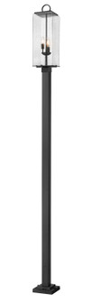 Sana Three Light Outdoor Post Mounted Fixture in Black (224|592PHBS-536P-BK)