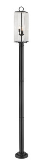 Sana Three Light Outdoor Post Mounted Fixture in Black (224|592PHBR-567P-BK)