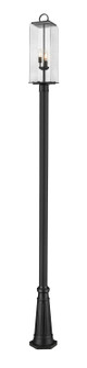 Sana Three Light Outdoor Post Mounted Fixture in Black (224|592PHBR-519P-BK)
