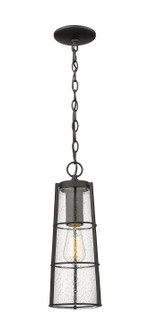 Helix One Light Outdoor Chain Mount Ceiling Fixture in Black (224|591CHB-BK)