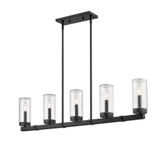 Marlow Five Light Outdoor Linear Chandelier in Matte Black (224|589-5L-BK)