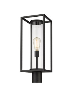 Dunbroch One Light Outdoor Post Mount Fixture in Black (224|584PHMR-BK)