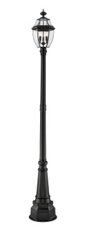 Westover Three Light Outdoor Post Mounted Fixture in Black (224|580PHB-564P-BK)