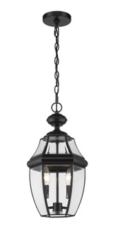 Westover Two Light Outdoor Chain Mount Ceiling Fixture in Black (224|580CHM-BK)