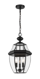 Westover Three Light Outdoor Chain Mount Ceiling Fixture in Black (224|580CHB-BK)