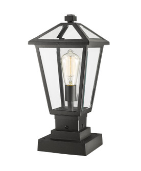 Talbot One Light Outdoor Pier Mounted Fixture in Black (224|579PHMS-SQPM-BK)
