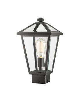 Talbot One Light Outdoor Post Mount Fixture in Black (224|579PHMS-BK)