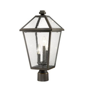 Talbot Three Light Outdoor Post Mount Fixture in Oil Rubbed Bronze (224|579PHBR-ORB) Talbot Three Light Outdoor Post Mount Fixture in Oil Rubbed Bronze (224|579PHBR-ORB)