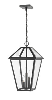 Talbot Three Light Outdoor Chain Mount Ceiling Fixture in Black (224|579CHXL-BK)