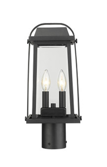 Millworks Two Light Outdoor Post Mount in Black (224|574PHMR-BK)
