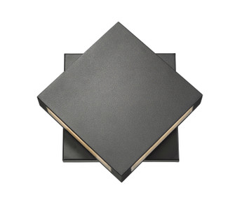 Quadrate LED Outdoor Wall Mount in Black (224|572B-BK-LED)