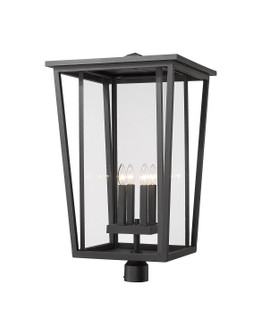 Seoul Four Light Outdoor Post Mount Fixture in Black (224|571PHXXLR-BK)