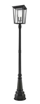 Seoul Three Light Outdoor Post Mounted Fixture in Black (224|571PHXLR-564P-BK)