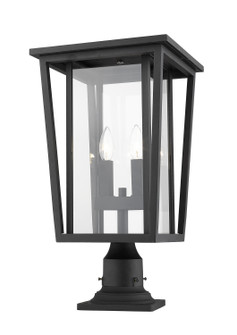 Seoul Two Light Outdoor Pier Mounted Fixture in Black (224|571PHBR-533PM-BK)