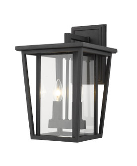Seoul Two Light Outdoor Wall Sconce in Black (224|571M-BK)