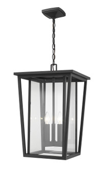 Seoul Three Light Outdoor Chain Mount Ceiling Fixture in Black (224|571CHXL-BK)