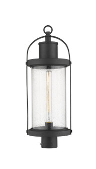 Roundhouse One Light Outdoor Post Mount Fixture in Black (224|569PHB-BK)