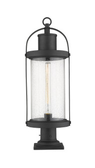 Roundhouse One Light Outdoor Pier Mounted Fixture in Black (224|569PHB-533PM-BK)