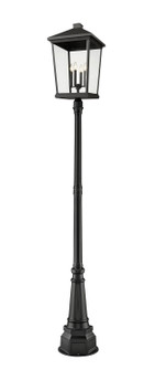 Beacon Four Light Outdoor Post Mounted Fixture in Black (224|568PHXXLR-564P-BK)