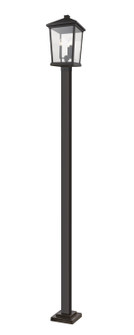 Beacon Three Light Outdoor Post Mounted Fixture in Oil Rubbed Bronze (224|568PHXLS-536P-ORB)