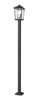 Beacon Three Light Outdoor Post Mounted Fixture in Black (224|568PHXLS-536P-BK)