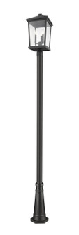 Beacon Three Light Outdoor Post Mounted Fixture in Black (224|568PHXLR-519P-BK)