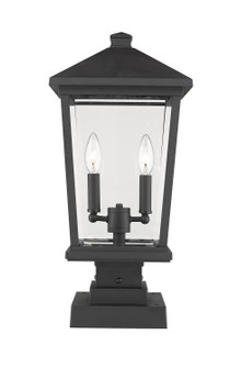 Beacon Two Light Outdoor Pier Mounted Fixture in Black (224|568PHBS-SQPM-BK)