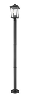 Beacon Two Light Outdoor Post Mounted Fixture in Black (224|568PHBR-567P-BK)