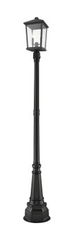 Beacon Two Light Outdoor Post Mounted Fixture in Black (224|568PHBR-564P-BK)