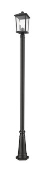 Beacon Two Light Outdoor Post Mounted Fixture in Black (224|568PHBR-519P-BK)