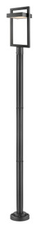 Luttrel LED Outdoor Post Moun Fixture in Black (224|566PHBR-567P-BK-LED)