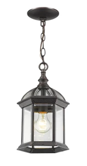 Annex One Light Outdoor Chain Mount Ceiling Fixture in Rust (224|563CHM-RT)