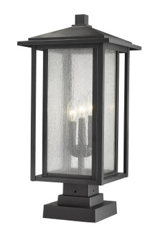 Aspen Three Light Outdoor Pier Mounted Fixture in Black (224|554PHXLS-SQPM-BK)