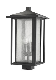 Aspen Three Light Outdoor Post Mount Fixture in Black (224|554PHXLS-BK)