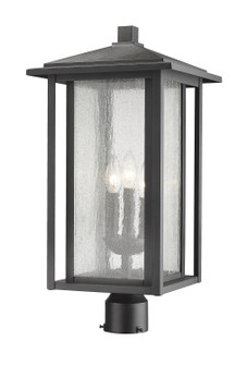 Aspen Three Light Outdoor Post Mount Fixture in Black (224|554PHXLR-BK)