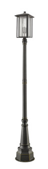 Aspen Three Light Outdoor Post Mounted Fixture in Oil Rubbed Bronze (224|554PHXLR-564P-ORB)