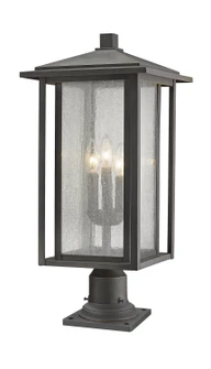 Aspen Three Light Outdoor Pier Mounted Fixture in Oil Rubbed Bronze (224|554PHXLR-533PM-ORB)