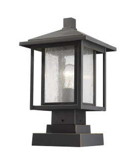 Aspen One Light Outdoor Pier Mounted Fixture in Oil Rubbed Bronze (224|554PHMS-SQPM-ORB)