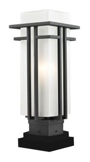 Abbey One Light Outdoor Pier Mounted Fixture in Black (224|549PHM-SQPM-BK)