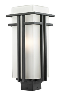 Abbey One Light Outdoor Post Mount Fixture in Black (224|549PHB-BK)
