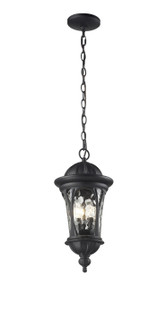 Doma Three Light Outdoor Chain Mount in Black (224|543CHM-BK)