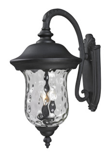 Armstrong Three Light Outdoor Wall Light in Black (224|534B-BK)