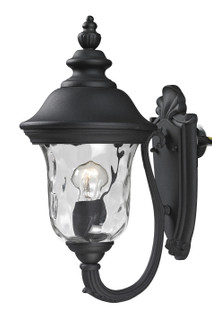 Armstrong One Light Outdoor Wall Light in Black (224|533S-BK)