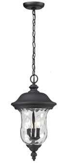Armstrong Three Light Outdoor Chain Mount Ceiling Fixture in Black (224|533CHB-BK)
