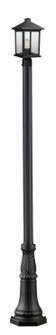 Portland One Light Outdoor Post Mounted Fixture in Black (224|531PHMR-518P-BK)