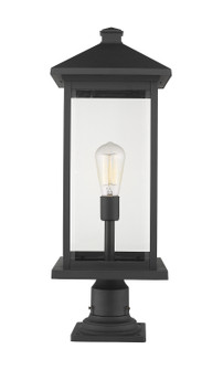 Portland One Light Outdoor Pier Mounted Fixture in Black (224|531PHBXLR-533PM-BK)